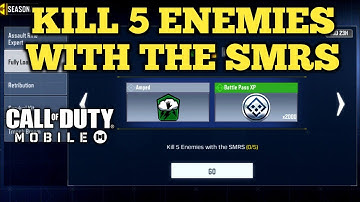 COD MOBILE! Kill 5 Enemies With The SMRS ! Season 9 Seasonal Event Fully Loaded CODM !