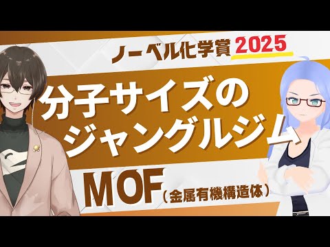 [ノーベル化学賞2025 ] MOFを解説！穴だらけの材料って実はすごいんです [ KIWAMU × 才媛テス子 ]