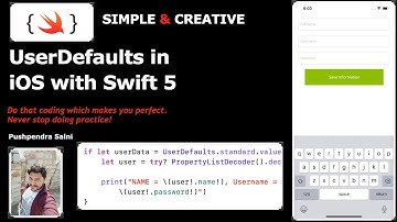 UserDefaults in iOS with Swift 5