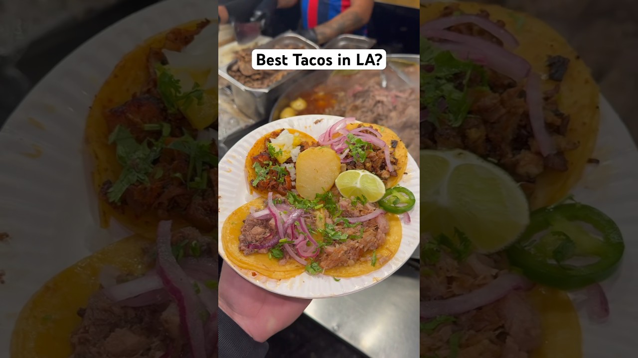 Trying some of the best tacos in LA #food #tacos #mukbang #foodreview