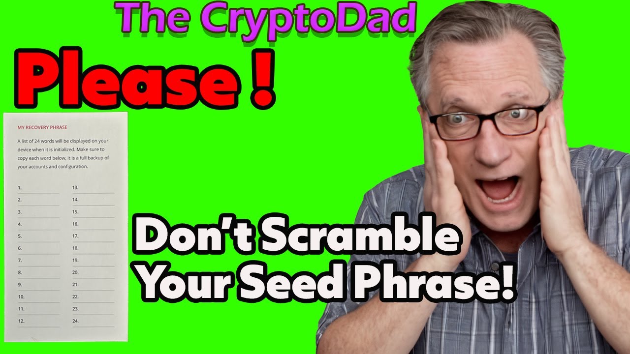 🚨 Don’t Scramble Your Seed Phrase! How to Avoid Losing Your Crypto Forever  🚨