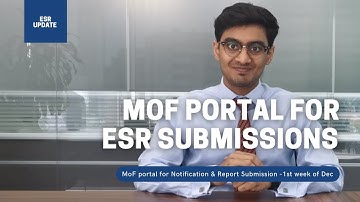 Update on MOF Portal for ESR |  Report & Notification Submission | Ministry Of Finance | UAE Online