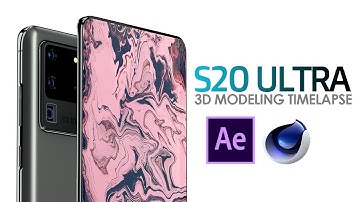 3D Modeling Timelapse | Cinema 4D & Element 3D | Galaxy S20 Ultra