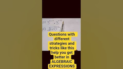 How To Solve & Simplify Algebraic and Radical Expressions#mathstricks  #algebra#algebraicexpressions