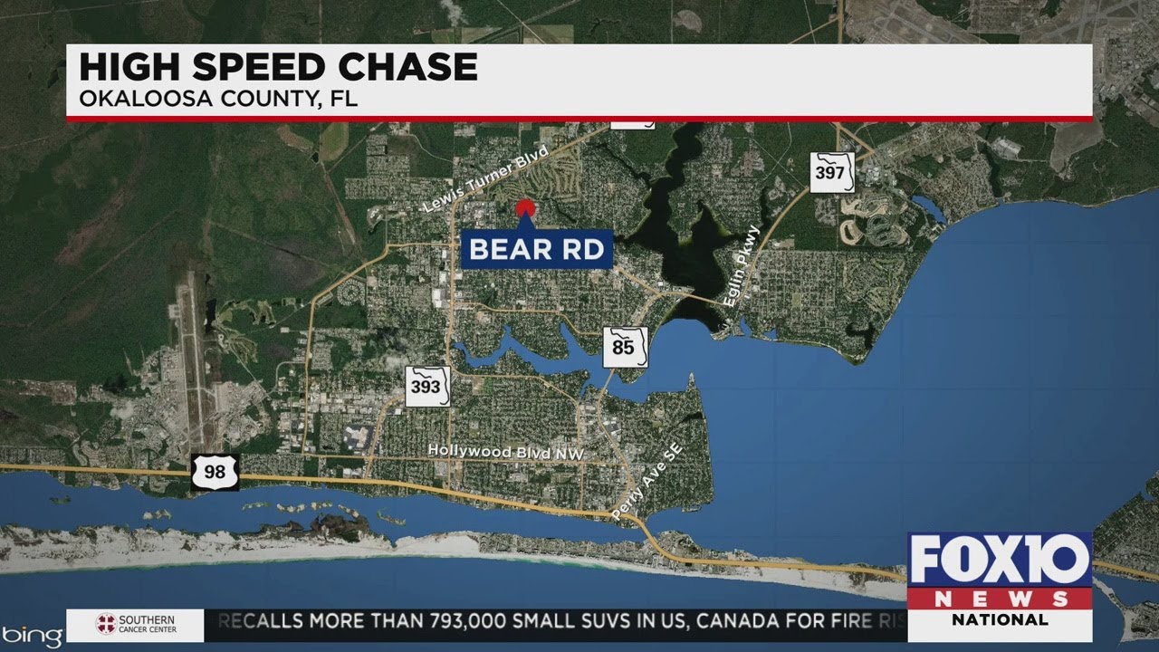 Three arrested after high-speed chase in Fort Walton Beach - YouTube