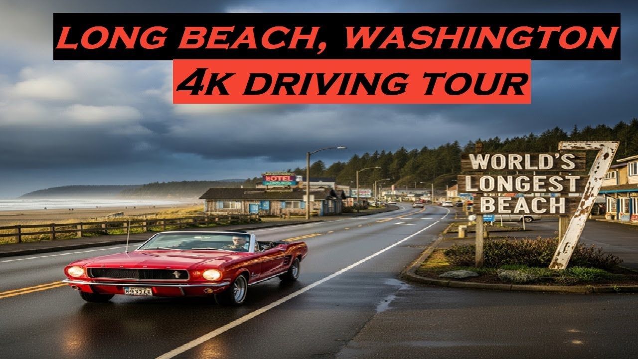 Long Beach, Washington | 4k Driving Tour | World's Longest Beach
