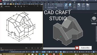 AutoCAD 3D Made Easy: Simple Mechanical Part with Dimensions (Beginners)