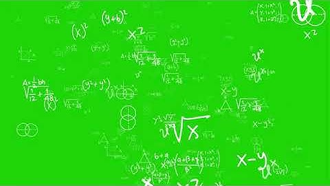 Math Background Greenscreen effect Copyright free