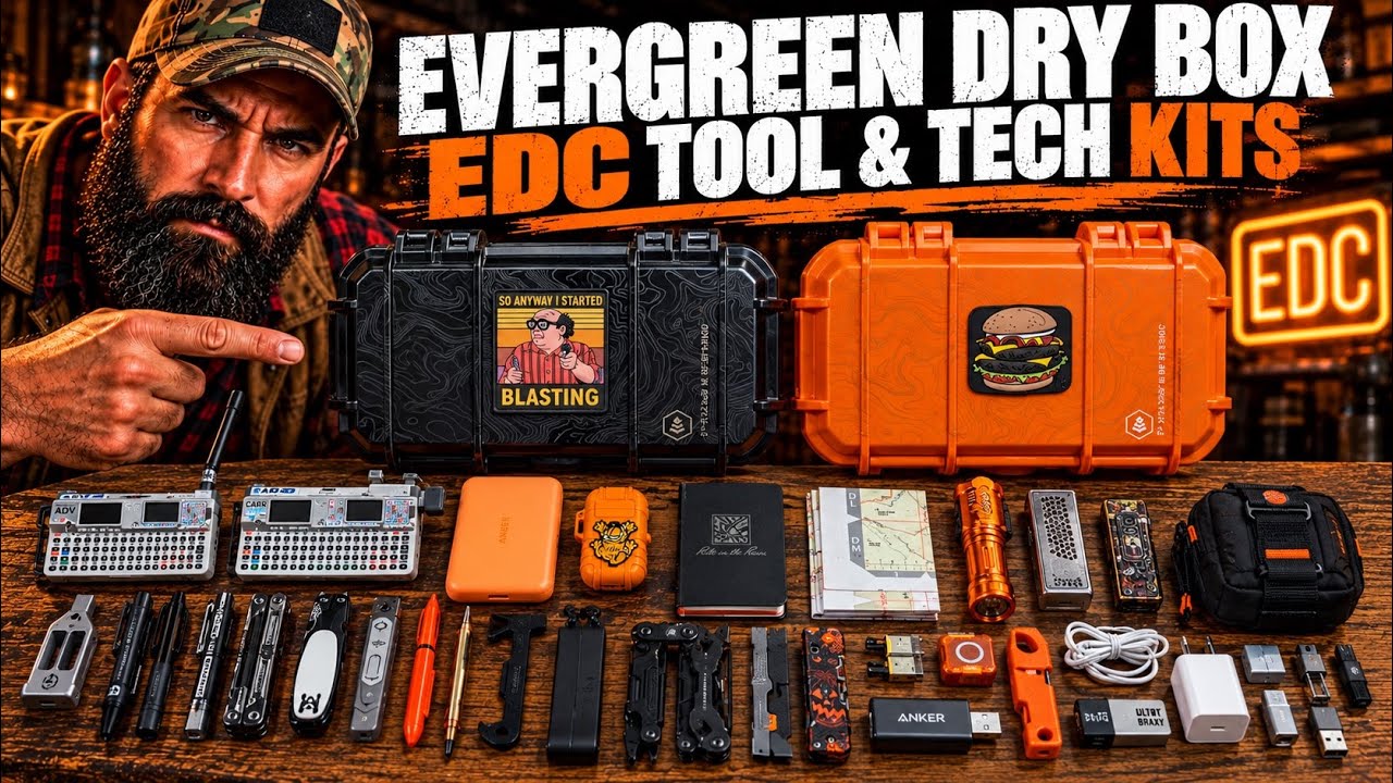 Evergreen Dry Box EDC Tool & Tech Kits - YouTube