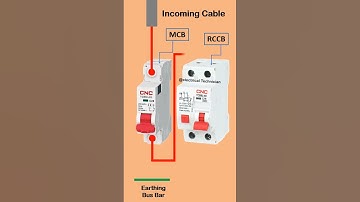 Electrical Connection of MCB & RCCB #shorts #youtubeshorts @ElectricalTechnician