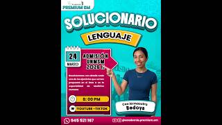📌 SOLUCIONARIO DE LENGUAJE - MEDICINA HUMANA - ADMISIÓN UNMSM 2026 II