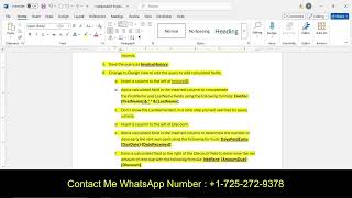 Independent Project 3 6 |Access 2021 In Practice - Ch 3 Independent Project 3-6 |  2024 Chapter 3-6