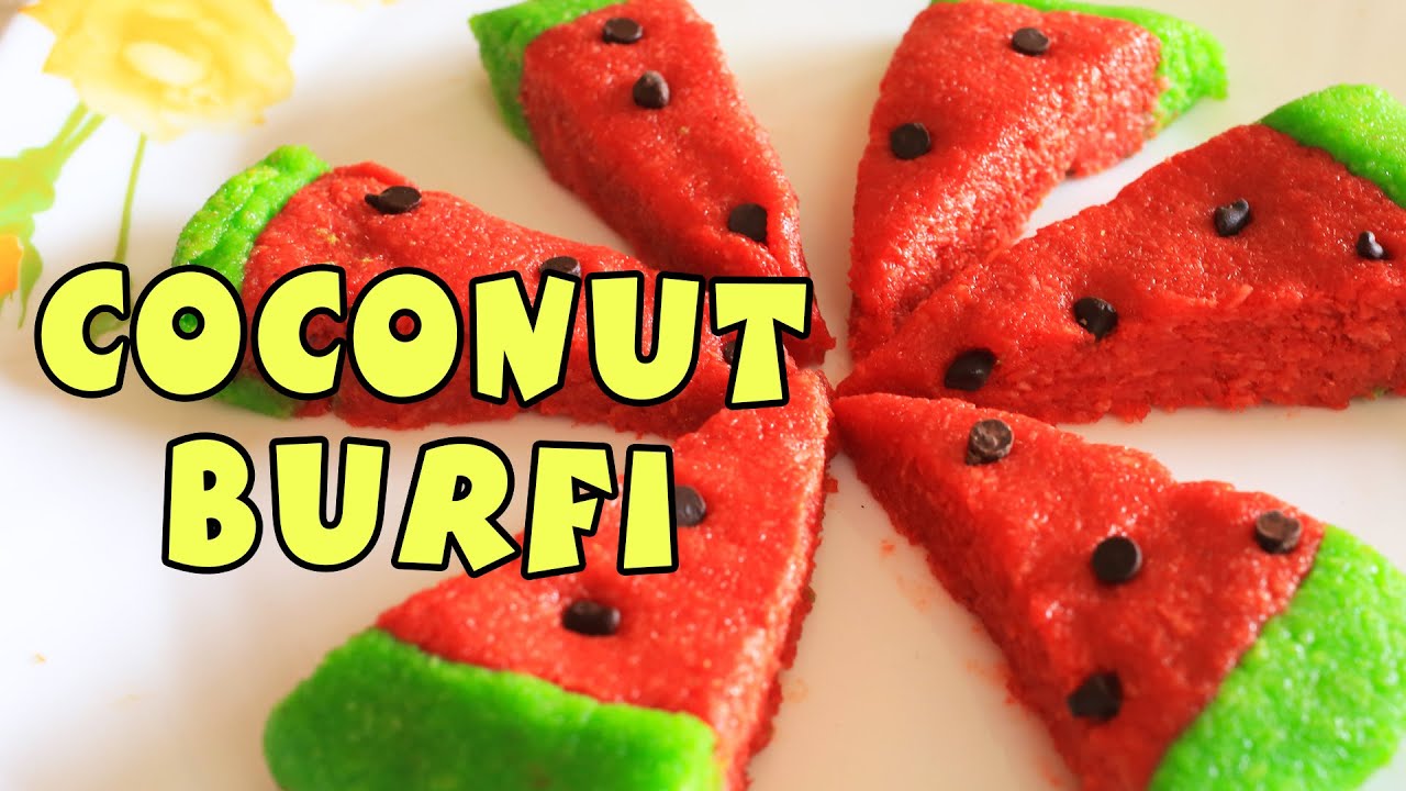 Easy Coconut Burfi | Best Indian Sweets | Nariyal Barfi Recipe | Kanak