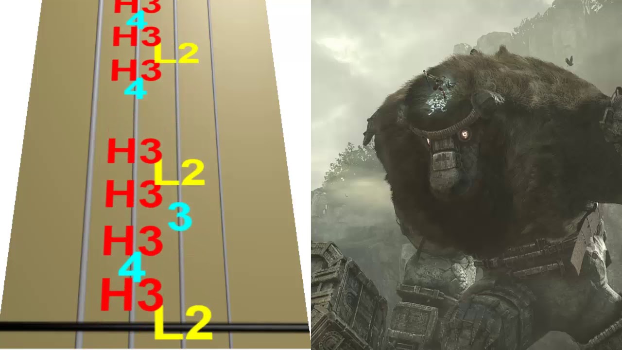 Shadow of the colossus - A Violent Encounter en Violín|tab,tutorial,partitura,como tocar|HD Tutorial