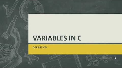 VARIABLE DEFINITION AND DECLARATION IN C PROGRAMMING