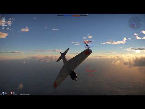 ゼロ戦の強さ　左捻り　zero fighter dog fight　(short movie)