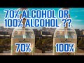 Why 70% Alcohol Is a Better Disinfectants Than 100% Alcohol