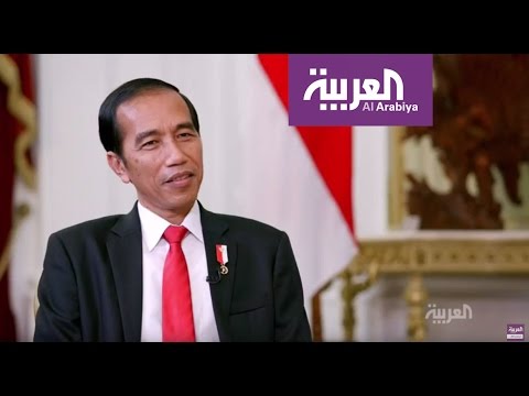 لقاء الرئيس الإندونيسي مع تركي الدخيل