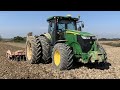 PRÉPARATION DES TERRE 2020/JOHN DEERE 7250r JUMELÉ /DÉCHAUMER TULIP 6M 💪🏻