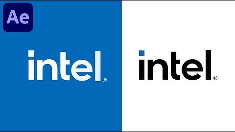 Create Intel Logo Reveal Animation in After Effects | No Plugins Needed!