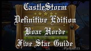 CastleStorm: DE - Boar Horde - Five Star Guide