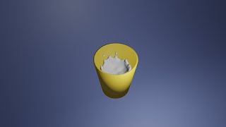 Cup Using Geometry Nodes + Fluid Simulation| Day 166 Blender Logs News