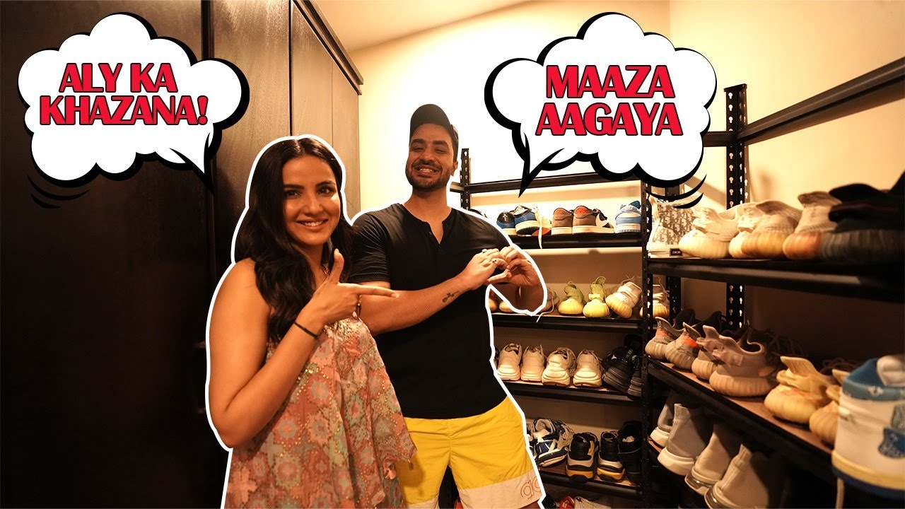 Will Aly Choose Jasmin or Sneakers?🤨 | Aly's Sneaker Collection | Jasmin Bhasin | Aly Goni