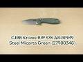 Розпаковка CJRB Knives Riff SW AR-RPM9 Steel Micarta Green (27980348)