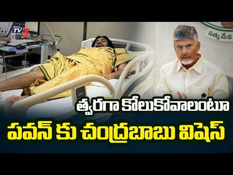 పవన్ కళ్యాణ్ సర్జరీ పై చంద్రబాబు ట్వీట్ | CM Chandrababu Tweet on Pawan Kalyan Surgery | TV5 - TV5NEWS