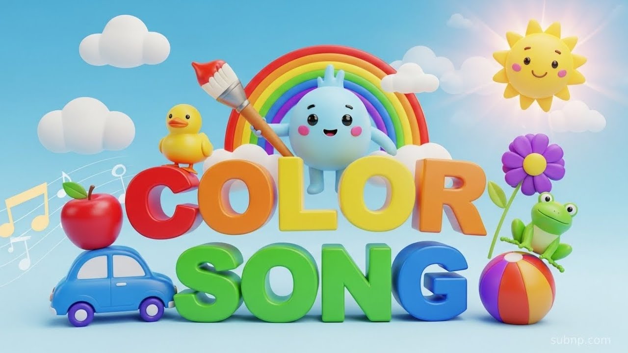 Colors Song for Kids | Learn Colors with Fun Animation | Nursery Rhymes ...