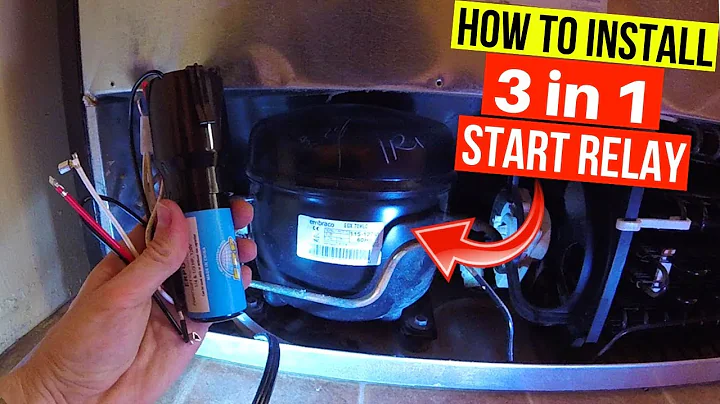 Fix Refrigerator. Installing Universal Relay (3 in 1 Starter) on Compressor -Jonny DIY