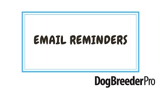 Email Reminders