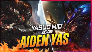 AIDENYASUO - Yasuo vs Zed MID #2 Patch 26.9 - Grandmaster Yasuo Gameplay