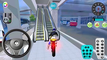 Exploring the Express Bus Terminal on a NewBike - 3D Driving Class 2025 gameplay -Android ios