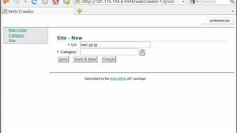 webcrawler prototype demo