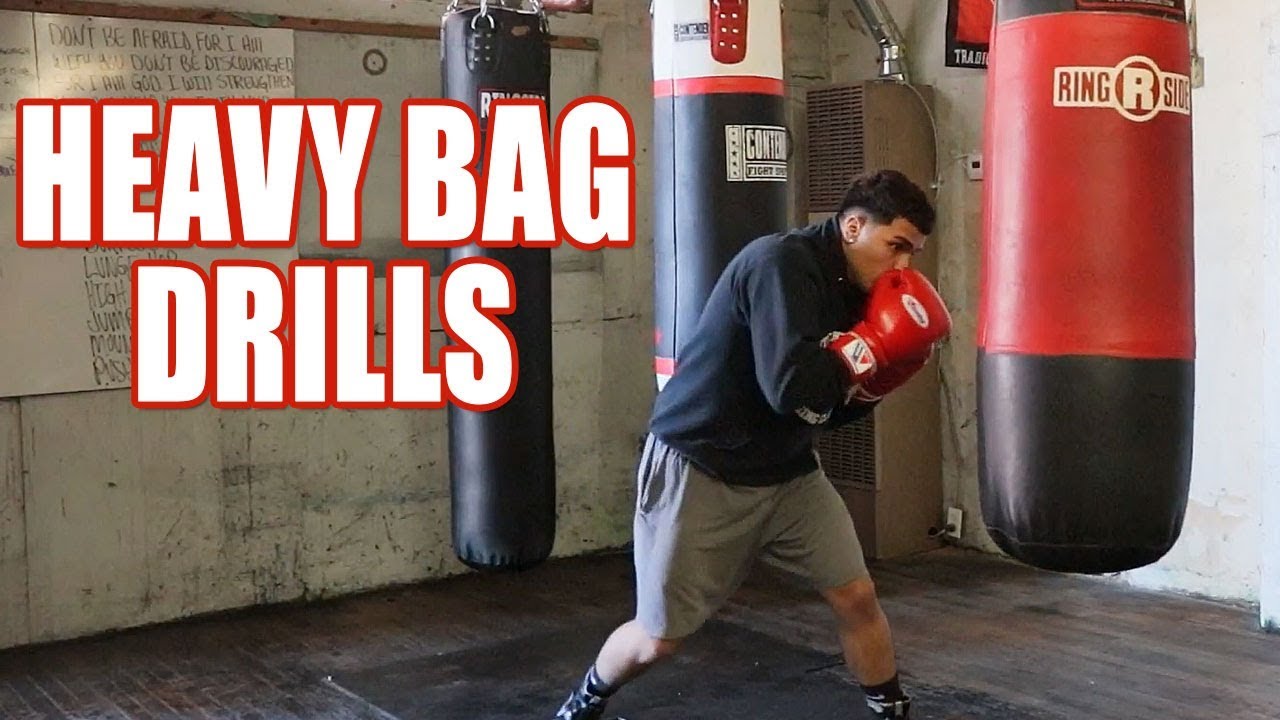 HEAVY BAG DRILLS, IMPROVE YOUR BOXING - YouTube