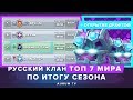 РУССКИЙ КЛАН ТОП 7 МИРА ПО ИТОГУ СЕЗОНА | CLASH ROYALE