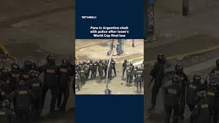 Fans in Argentina clash with police after team's World Cup final loss