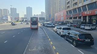 Dubai Union Bus Station to Sharja King Faisal Road (dash cam)