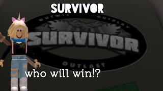 Playing Survivor!