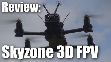 Review: SkyZone 3D FPV glasses (with 3D footage in this video)