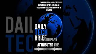 The Daily Tech Brief | AI automation cuts 1,100 jobs as cloud infrastructure demand hits records...