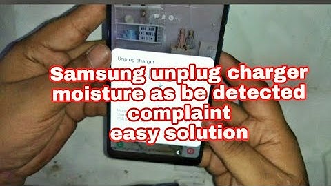 Samsung A9 2018 /sm A920 Unplug charger moistuer problem easy solution