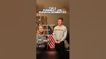 TOP 5 FUNNIEST JOE BURROW MOMENTS😂 #joeburrow #bengals #funny #nfl