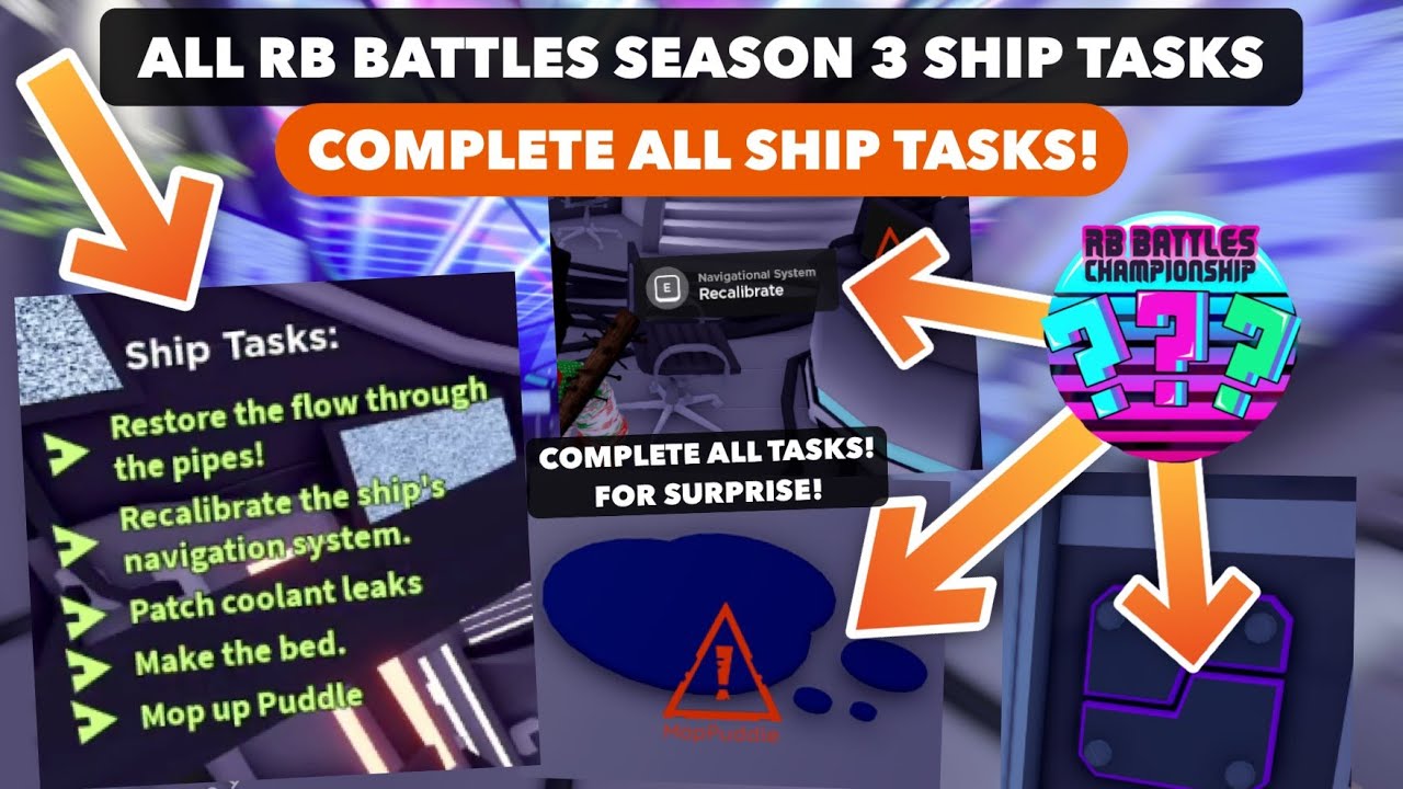 COMPLETE ALL RB BATTLES 3 SHIP TASKS! (RB Battles Season 3 Items)