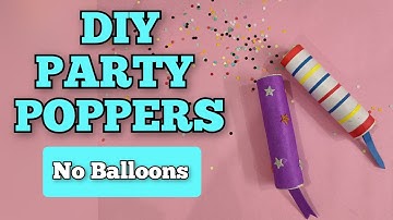 How to make Party Popper at Home/DIY Confetti Poppers without balloons/Paper craft/Paper Blaster