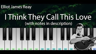 I Think They Call This Love (Elliot James Reay) | Easy Piano Tutorial with Notes | Perfect Piano
