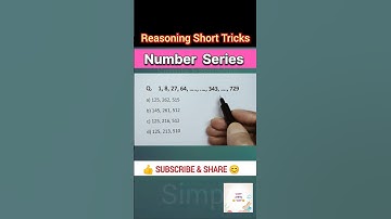 Number Series Reasoning Tricks | Series Reasoning | Reasoning Tricks | Simple Easy 55M #ssc #railway