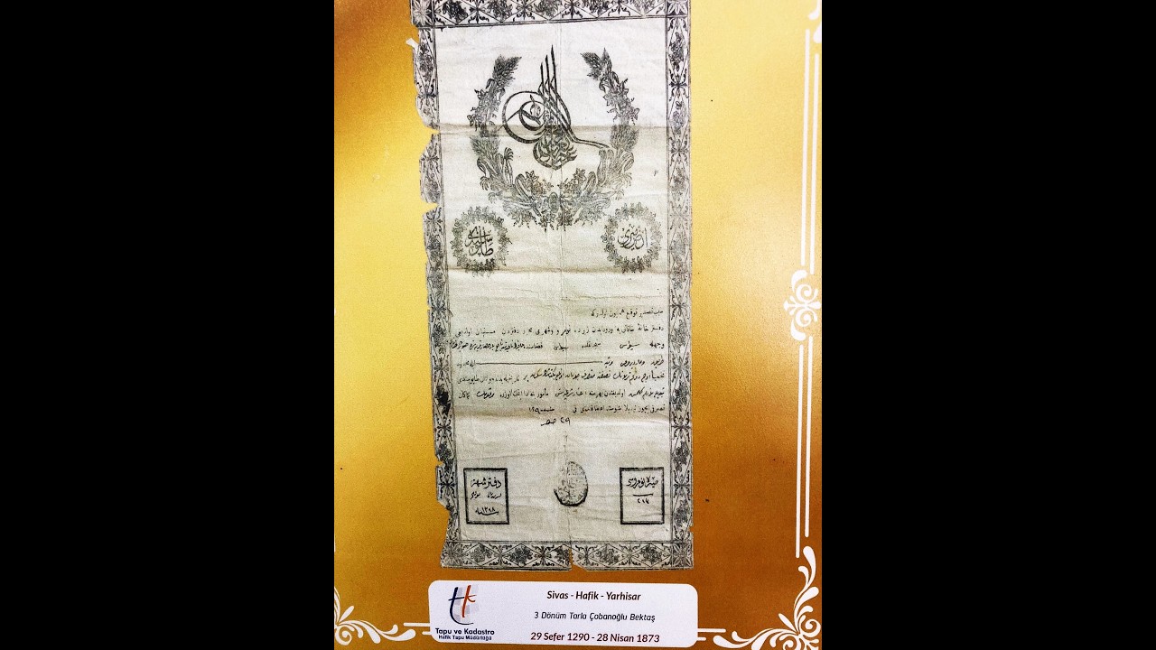 Osmanlıca Tapu Senedi Okuma-1