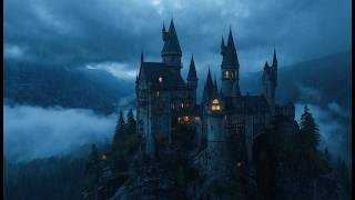🏰 Medieval Castle Night Music | Soft Rain & Celtic Instrumentals for Deep Sleep 🌧️